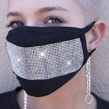 Lataa kuva Galleria-katseluun, Reusable Sparkly Rhinestone Face Mask
