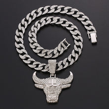 Chargez l'image dans la visionneuse de la galerie, 20 Inches Hip Hop Cuban Link Pendant Necklace