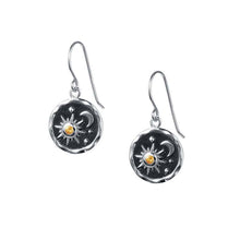 Lataa kuva Galleria-katseluun, Retro Sun And Moon Necklace Earrings