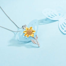 Lataa kuva Galleria-katseluun, Women's Sunflower Plating Gold Clavicle Necklace