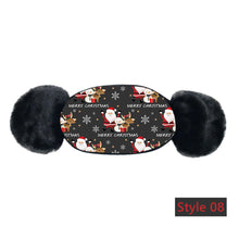 Cargar imagen en el visor de la galería, Children's Winter Warm Ears Christmas Print Masks