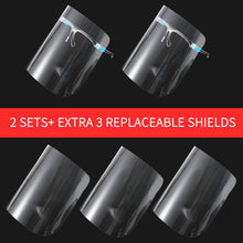 Cargar imagen en el visor de la galería, <transcy>Pantalla facial transparente de moda de seguridad mejorada (2 juegos + 3 protectores reemplazables adicionales)</transcy>