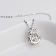 Chargez l'image dans la visionneuse de la galerie, 👑 S925 Sterling Silver Beating Heart Crown Necklace