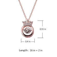 Chargez l'image dans la visionneuse de la galerie, 👑 S925 Sterling Silver Beating Heart Crown Necklace