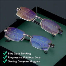 Load image into Gallery viewer, Vianys Sapphire High Hardness Anti Blue Light Intelligent Dual Focus Reading Glasses