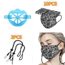 Cargar imagen en el visor de la galería, <transcy>Soporte de máscara 3D ajustable que respira suavemente (5 piezas)</transcy>