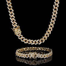 Cargar imagen en el visor de la galería, 9MM Colorful Zircon Cuban Chain