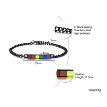 Laden Sie das Bild in den Galerie-Viewer. 【Love is Love】Rainbow/Transgender/Bisexual-LGBT Couple Rainbow Bracelet
