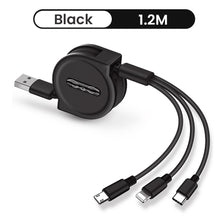 Cargar imagen en el visor de la galería, 3 In 1 Retractable Portable Charging Cable