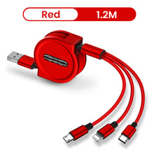 Cargar imagen en el visor de la galería, 3 In 1 Retractable Portable Charging Cable