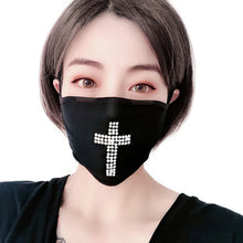 Lataa kuva Galleria-katseluun, Reusable Sparkly Rhinestone Face Mask