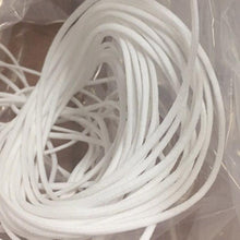 Cargar imagen en el visor de la galería, 2.5mm Round Braided Elastic Cord/White Elastic Band - 50 Yard