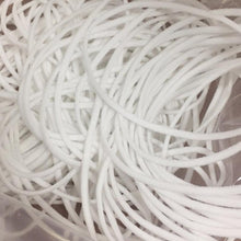 Cargar imagen en el visor de la galería, 2.5mm Round Braided Elastic Cord/White Elastic Band - 50 Yard