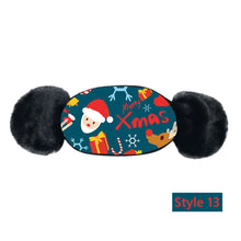 Cargar imagen en el visor de la galería, Children's Winter Warm Ears Christmas Print Masks