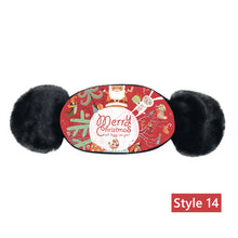 Cargar imagen en el visor de la galería, Children's Winter Warm Ears Christmas Print Masks