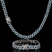 Cargar imagen en el visor de la galería, 9MM Colorful Zircon Cuban Chain