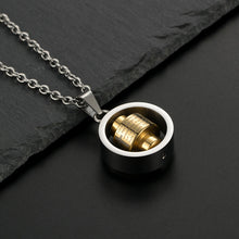 Chargez l'image dans la visionneuse de la galerie, Stainless Steel Rotatable Engraved Bible Pendant Men's Necklace