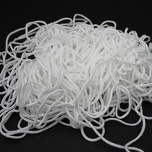 Cargar imagen en el visor de la galería, 2.5mm Round Braided Elastic Cord/White Elastic Band - 50 Yard