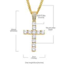 Load image into Gallery viewer, Men's Cubic Zirconia Tiny Diamond 24 Inches Pendant Necklace
