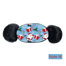 Cargar imagen en el visor de la galería, Children's Winter Warm Ears Christmas Print Masks