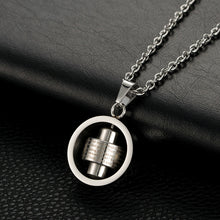 Chargez l'image dans la visionneuse de la galerie, Stainless Steel Rotatable Engraved Bible Pendant Men's Necklace