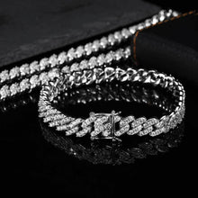 Cargar imagen en el visor de la galería, 9MM Colorful Zircon Cuban Chain