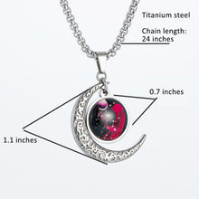 Lataa kuva Galleria-katseluun, 12 Constellation Moon Necklace For Men Women Boy Girl
