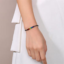 Laden Sie das Bild in den Galerie-Viewer. 【Love is Love】Rainbow/Transgender/Bisexual-LGBT Couple Rainbow Bracelet