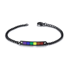 Laden Sie das Bild in den Galerie-Viewer. 【Love is Love】Rainbow/Transgender/Bisexual-LGBT Couple Rainbow Bracelet
