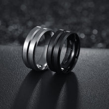Lataa kuva Galleria-katseluun, 8MM Mens Stainless Steel Finger Ring