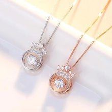 Chargez l'image dans la visionneuse de la galerie, 👑 S925 Sterling Silver Beating Heart Crown Necklace