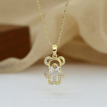 Chargez l'image dans la visionneuse de la galerie, S925 Sterling Silver Cute Bear Necklace