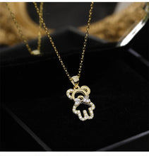 Chargez l'image dans la visionneuse de la galerie, S925 Sterling Silver Cute Bear Necklace