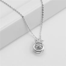 Chargez l'image dans la visionneuse de la galerie, 👑 S925 Sterling Silver Beating Heart Crown Necklace