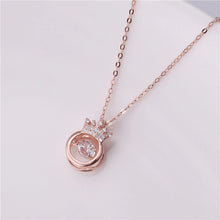 Chargez l'image dans la visionneuse de la galerie, 👑 S925 Sterling Silver Beating Heart Crown Necklace
