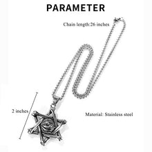 Cargar imagen en el visor de la galería, Men Stainless Steel Pendants Evil Eye Punk Neckalces