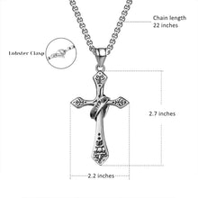 Cargar imagen en el visor de la galería, Retro Cross Pendant Necklace for Men