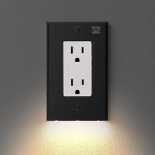 Lataa kuva Galleria-katseluun, OUTLET WALL PLATE WITH LED NIGHT LIGHTS-NO BATTERIES OR WIRES [UL FCC CSA CERTIFIED] - BestBck