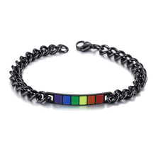 Laden Sie das Bild in den Galerie-Viewer. 【Love is Love】Rainbow/Transgender/Bisexual-LGBT Couple Rainbow Bracelet
