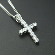 Load image into Gallery viewer, Men's Cubic Zirconia Tiny Diamond 24 Inches Pendant Necklace
