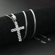 Load image into Gallery viewer, Men's Cubic Zirconia Tiny Diamond 24 Inches Pendant Necklace