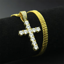 Load image into Gallery viewer, Men's Cubic Zirconia Tiny Diamond 24 Inches Pendant Necklace