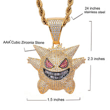 Chargez l'image dans la visionneuse de la galerie, 【Free Shipping】Hip Hop Bling Iced-Out Gengar Pendant Necklace
