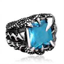 Lataa kuva Galleria-katseluun, Men's Vintage Crystal Dragon Claw Ring
