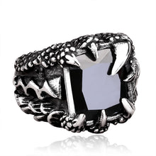 Lataa kuva Galleria-katseluun, Men's Vintage Crystal Dragon Claw Ring
