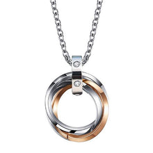Cargar imagen en el visor de la galería, Three Circle Men's Stainless Steel Necklace