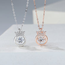 Chargez l'image dans la visionneuse de la galerie, 👑 S925 Sterling Silver Beating Heart Crown Necklace