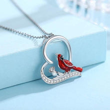 Laden Sie das Bild in den Galerie-Viewer. Women's Heart And Bird Necklace
