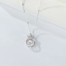 Chargez l'image dans la visionneuse de la galerie, 👑 S925 Sterling Silver Beating Heart Crown Necklace