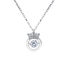 Chargez l'image dans la visionneuse de la galerie, 👑 S925 Sterling Silver Beating Heart Crown Necklace
